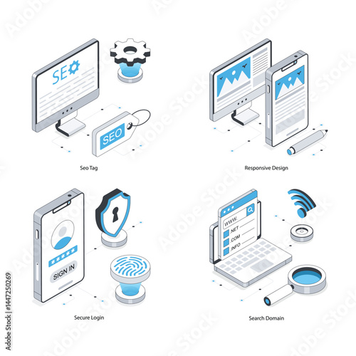 Set Of SEO and Marketing 17
