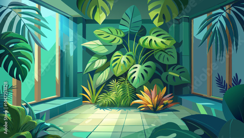 A touch of the jungle in a neat indoor corner.
Monstera’s signature leaf pattern brings exotic elegance.
Rendered in 3D for depth, texture, and realism.
Ideal for serene vector scenes and green living