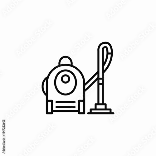vacuum cleaner icon sign vector