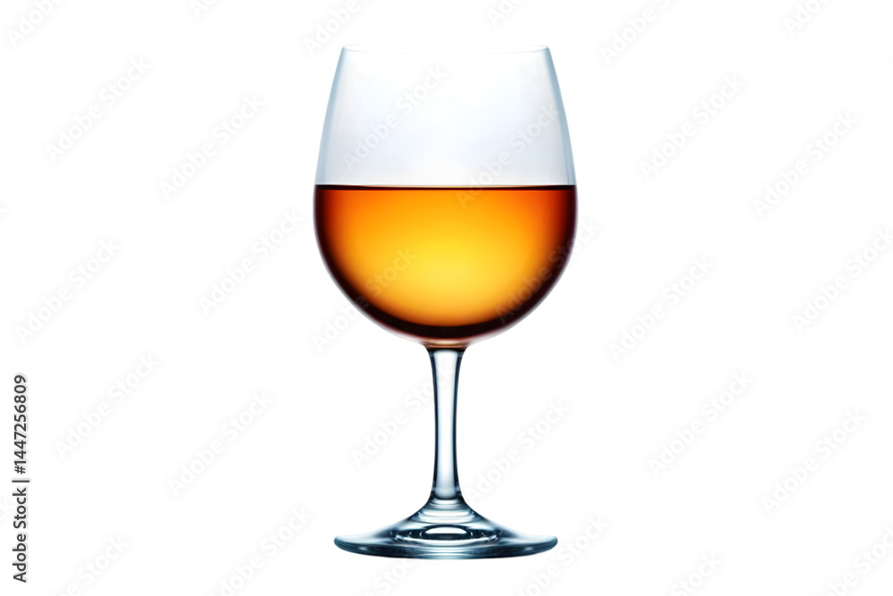Realistic Illustration Of Empty Wine Glass With Amber Liquid, Isolated Background, Transparent, 3D Render Realistic Illustration Of Empty Wine Glass With Amber Liquid, Isolated Background, Transparent, 3D Render