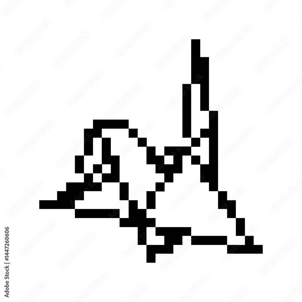 Obraz premium pixel bird origami
