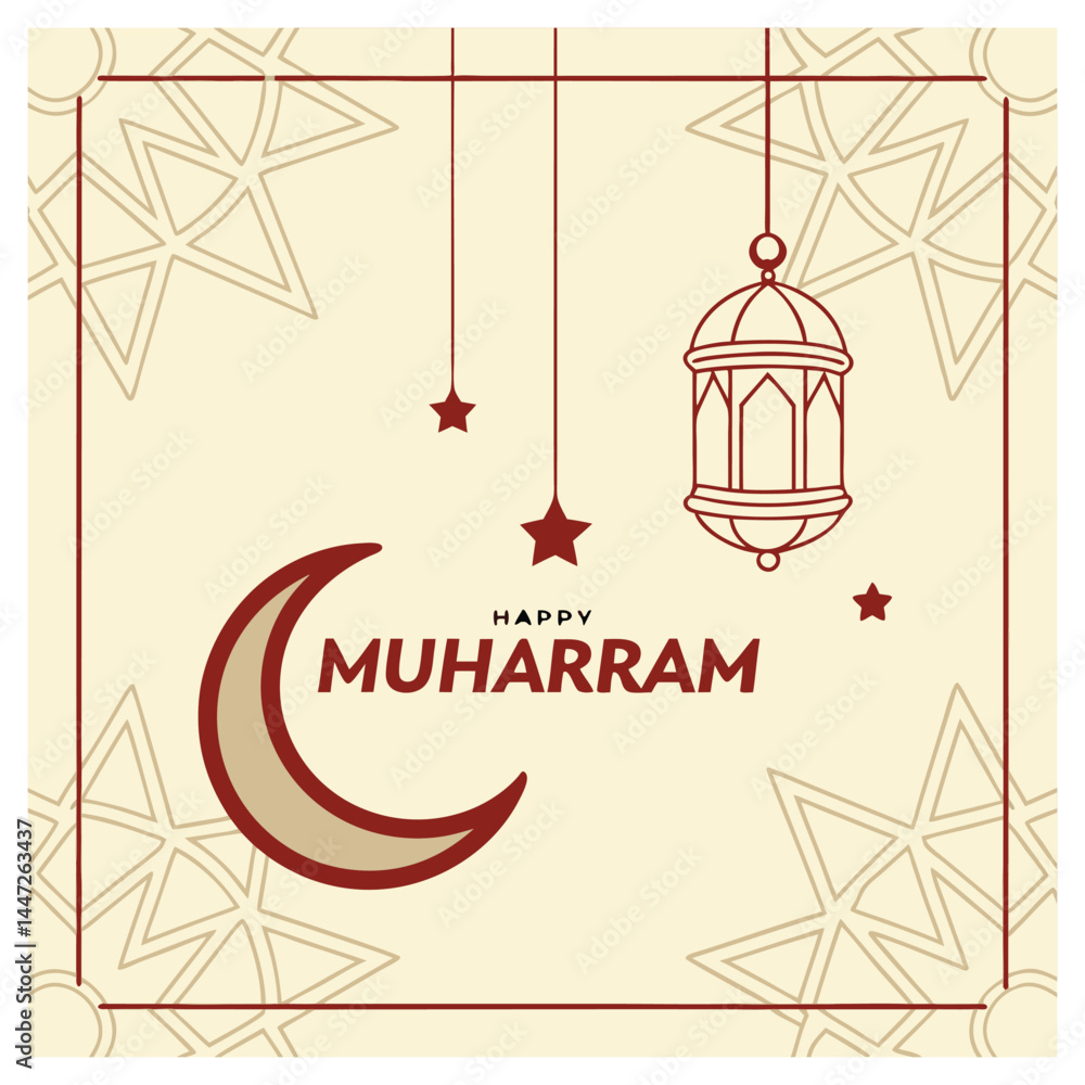 Hijri New Year Mubarak Template Beautiful Muharram Design for Print and Web Use 05 Hijri New Year Mubarak Template Beautiful Muharram Design for Print and Web Use 05