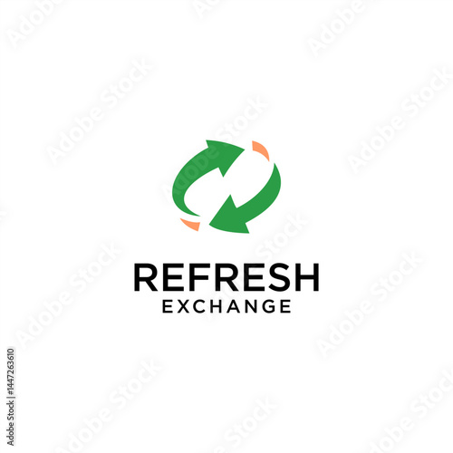 refresh,exchange,rotation,recycling logo design.arrow direction reverse sustainability design vector.circulation icon vector