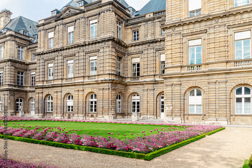 Luxembourg Palace or Senate Palace. Paris, France.