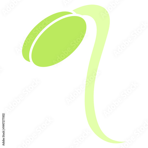 bean sprouts icon illustration