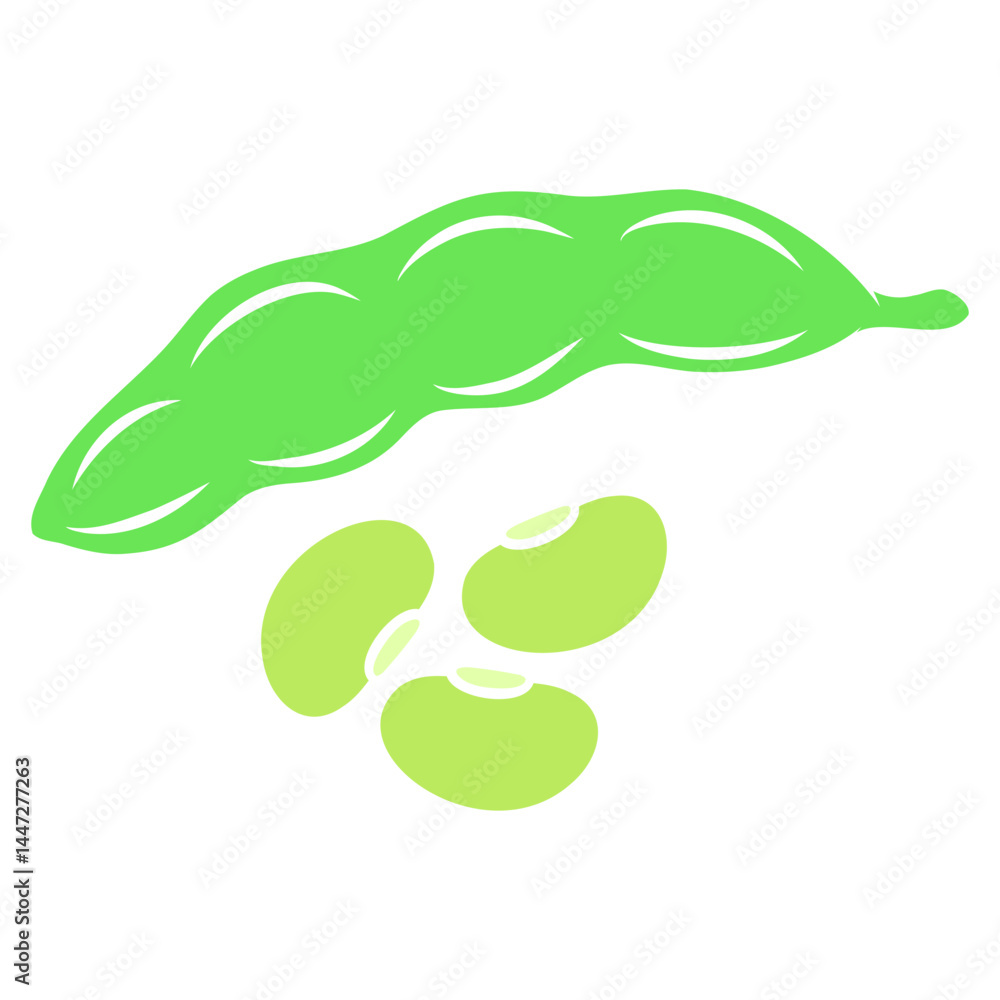 Fototapeta premium edamame food vector illustration