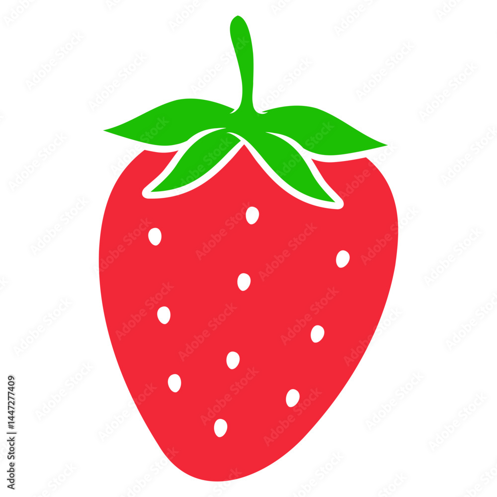 Fototapeta premium strawberry fruit vector illustration