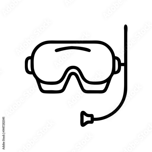 Diving Goggles with Snorkel for Underwater Exploration  