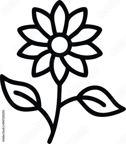 Medicinal Herbs Vector Icons – Thin Line Set of Healing Plants for Wellness, Health, and Herbal Remedies