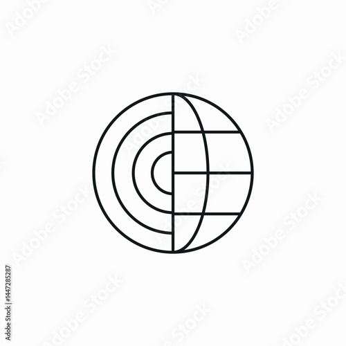 global target icon sign vector