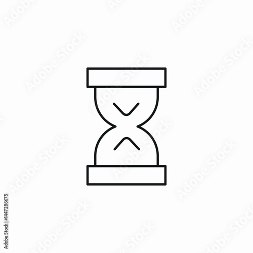 hourglass time icon sign vector