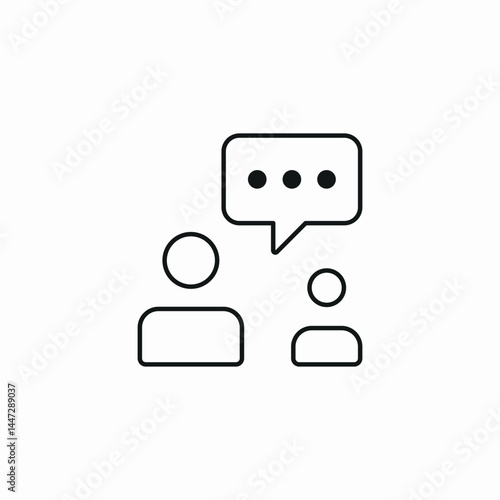 people chat icon sign vector