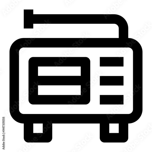 icon radio with style outline