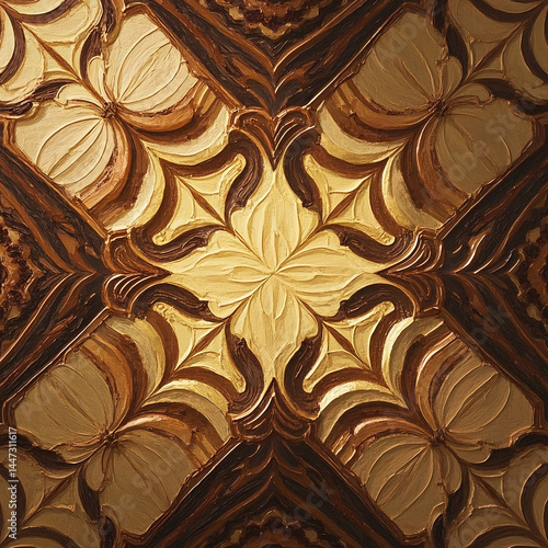 Seamless damask wallpaper pattern