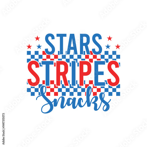 Stars stripes snacks memorial day designs