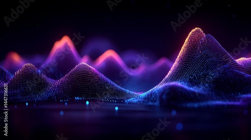 Abstract digital wave pattern in vibrant colors. Agentic AI