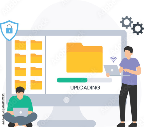 Uploading data or transferring information, cloud upload or file transfer, data synchronization or system integration, secure data upload or encrypted transmission, batch upload or bulk data import, s