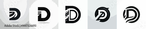 letter D logo vector