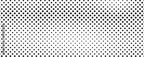 Monochrome halftone background with dots
