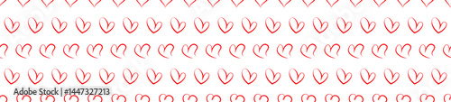 Red heart seamless pattern