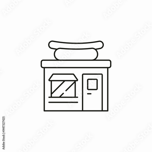 fast food icon sign vector