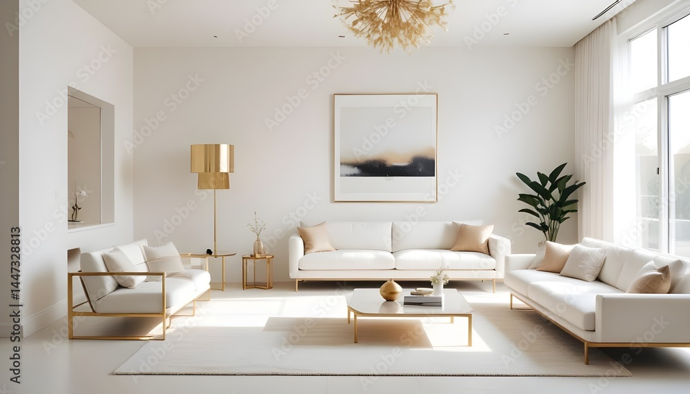 Photo interior modern design room 3d illustration Photo interior modern design room 3d illustration