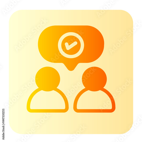partnership gradient icon