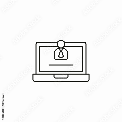 online profile icon sign vector