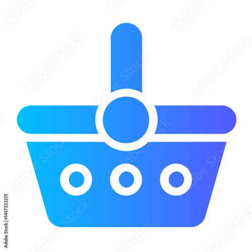 shopping basket gradient icon