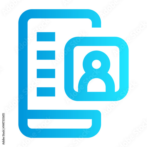 icon digital assistant with style gradient