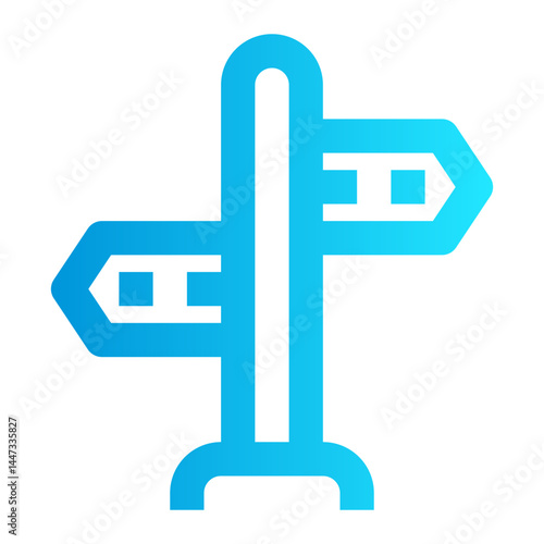 icon ads sign with style gradient