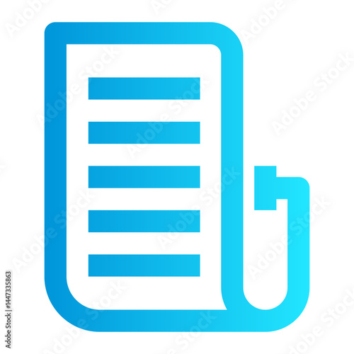 icon newsletter with style gradient