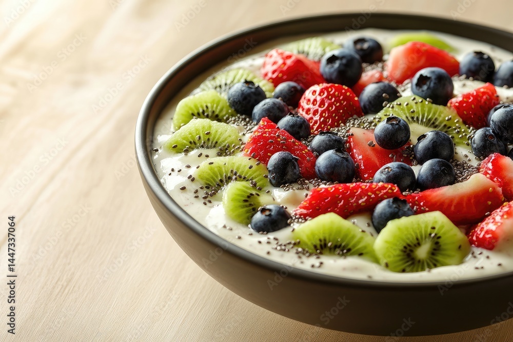 Yogurt Parfait with Berries and Kiwi Yogurt Parfait with Berries and Kiwi