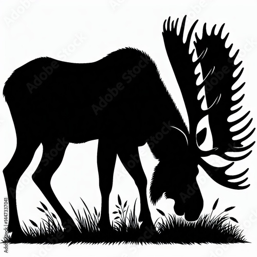 diferent wildlife animals silhouette