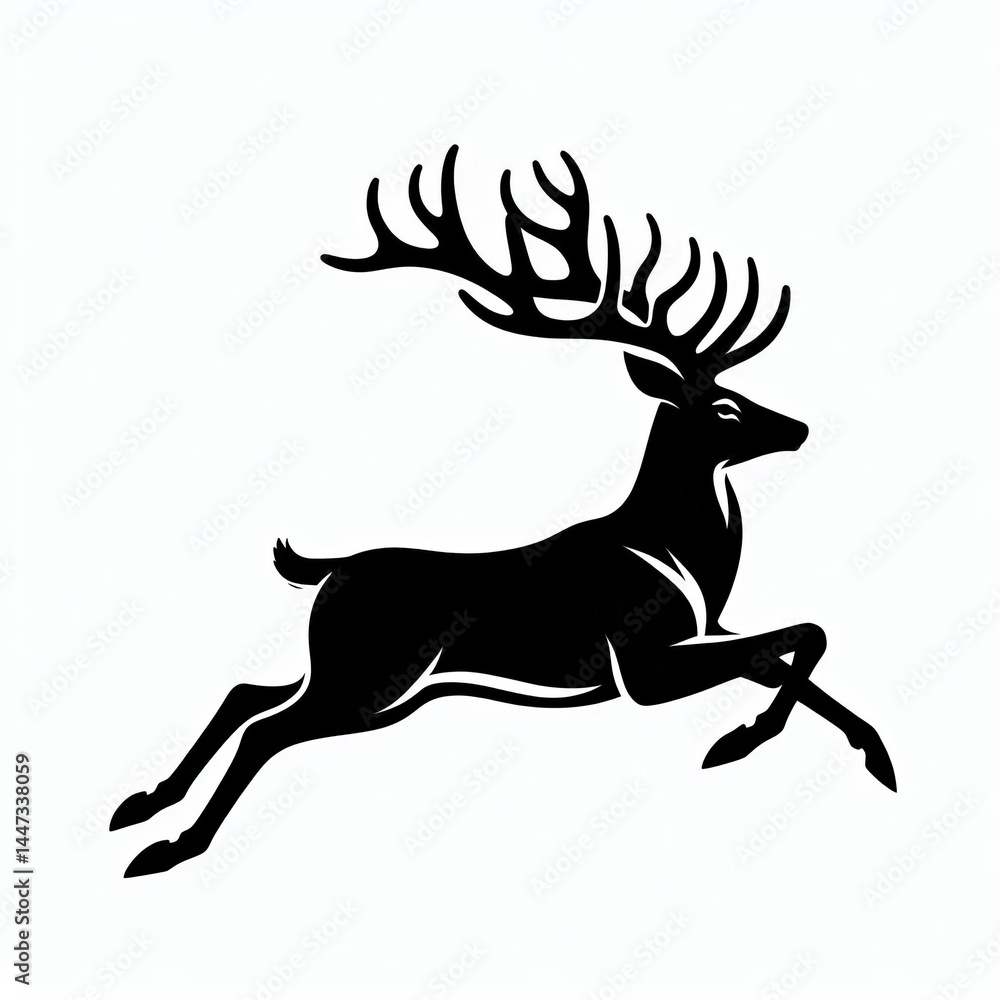 Fototapeta premium diferent wildlife animals silhouette