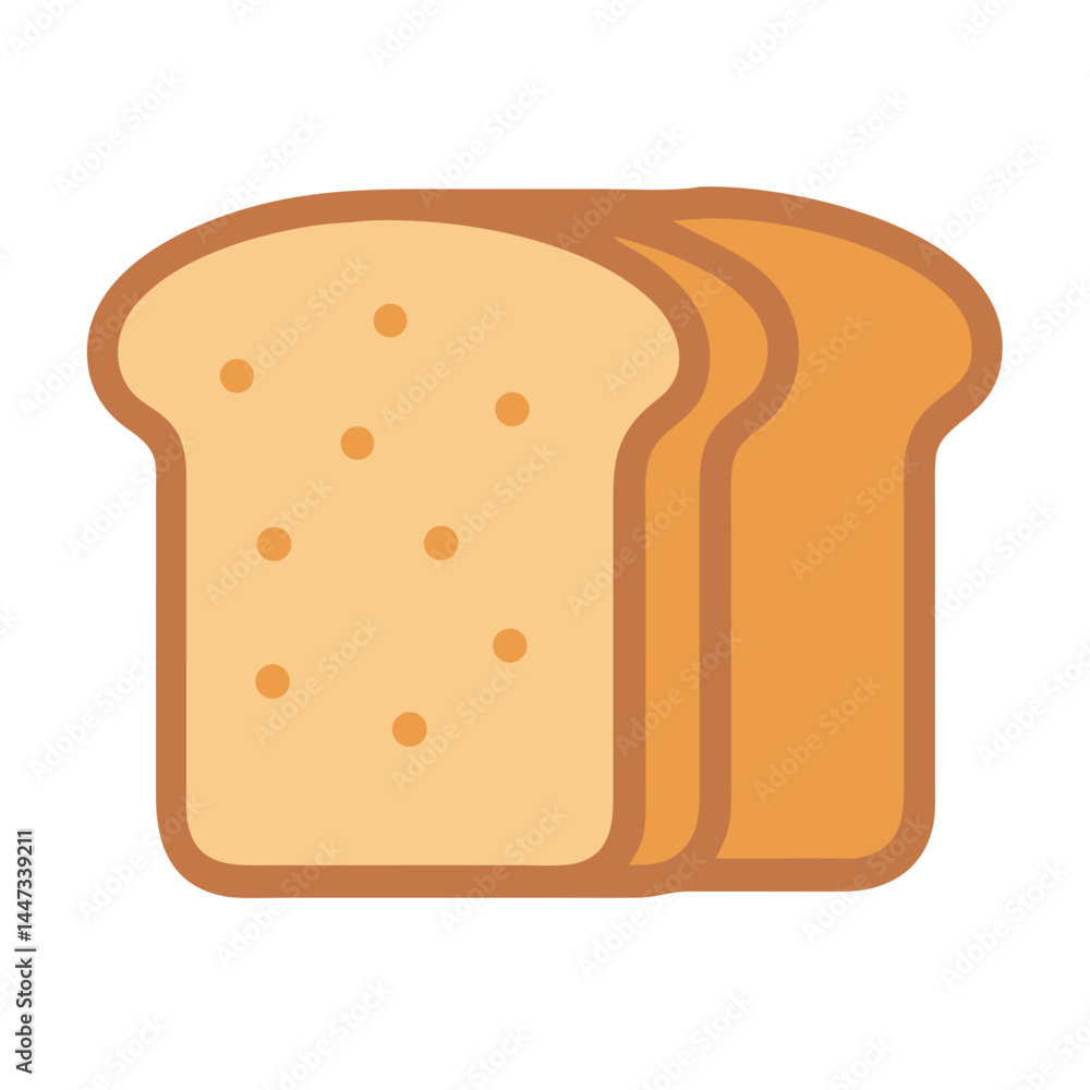 Loaf of Bread Food Icon Representing Bakery, Fresh Baked Goods, and Breakfast Staple Loaf of Bread Food Icon Representing Bakery, Fresh Baked Goods, and Breakfast Staple