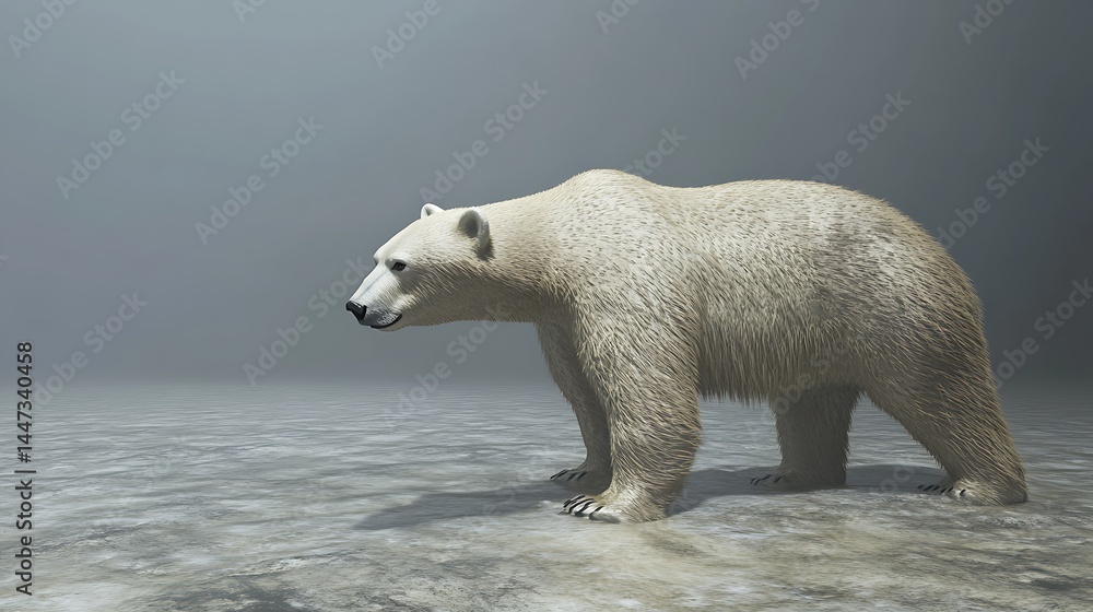 Polar bear on ice Polar bear on ice