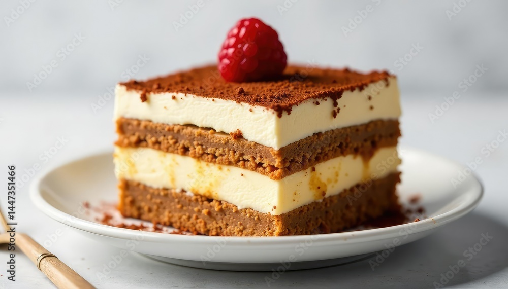 Rich, decadent tiramisu, showcasing its layered texture and smooth cream , food styling, image, layered dessert Rich, decadent tiramisu, showcasing its layered texture and smooth cream , food styling, image, layered dessert