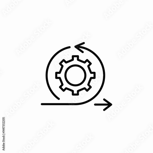 agile development icon sign vector