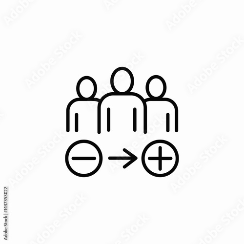 change composition team icon sign vector