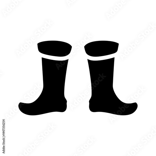 Two Rubber Boots With A White Top Ready For Mud And Rain