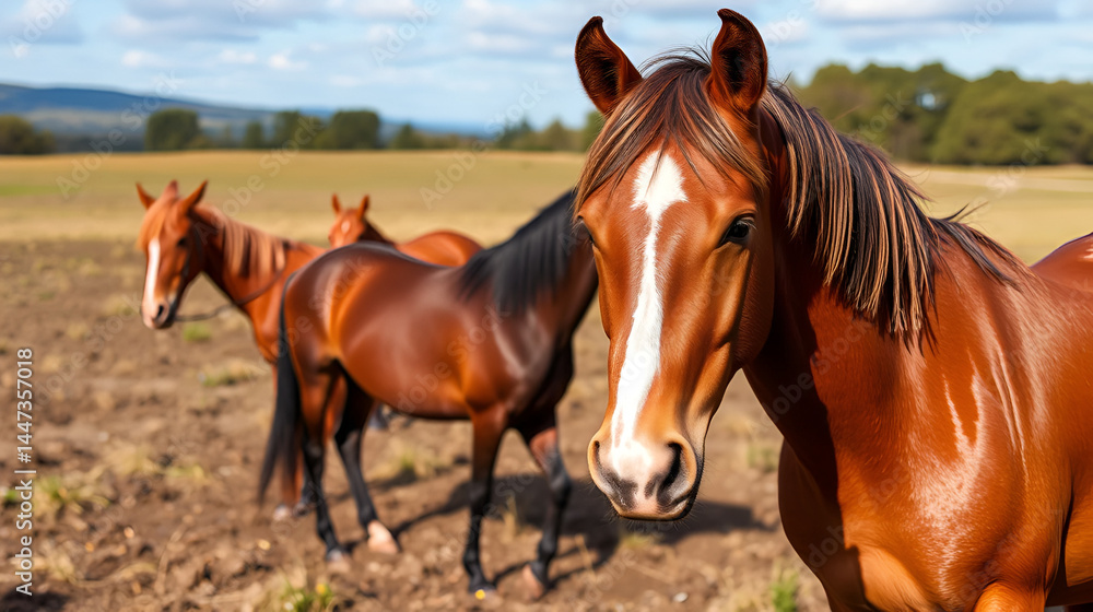 Obraz premium Horse Field