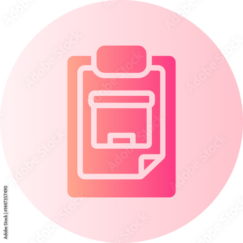 clipboard gradient icon