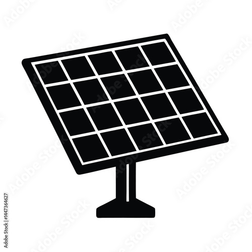 solar panel isolated on white