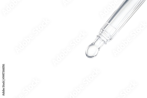 Wallpaper Mural Transparent Dropper Bottle With Clear Liquid Drop Isolated Background Illustration Torontodigital.ca