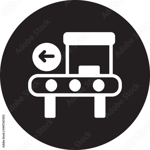 conveyor glyph icon