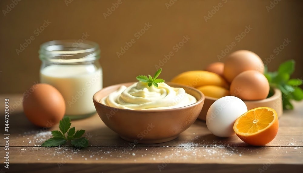 fresh organic dairy products and eggs on wooden table isolated on white fresh organic dairy products and eggs on wooden table isolated on white
