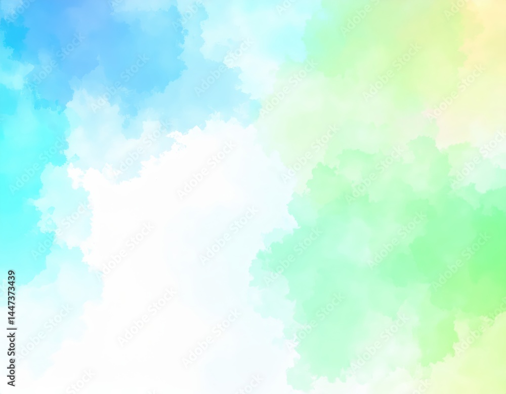 Obraz premium Colorful AI-generated watercolor background 