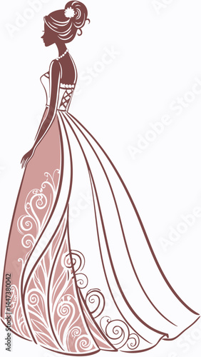 bride in wedding dress