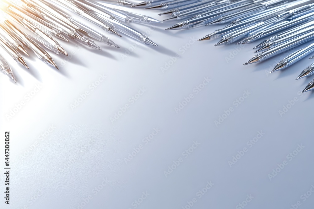 Abstract graphic design with many pens Abstract graphic design with many pens